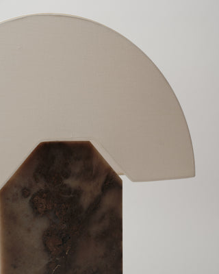 Saint Table Lamp, Tobacco Alabaster