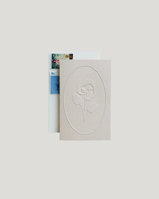 Embossed Pansy Card