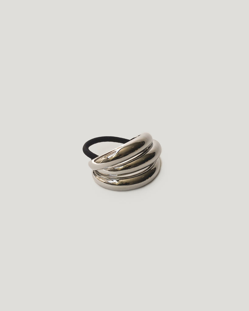 Silver Triple Arch Metal Hair Tie