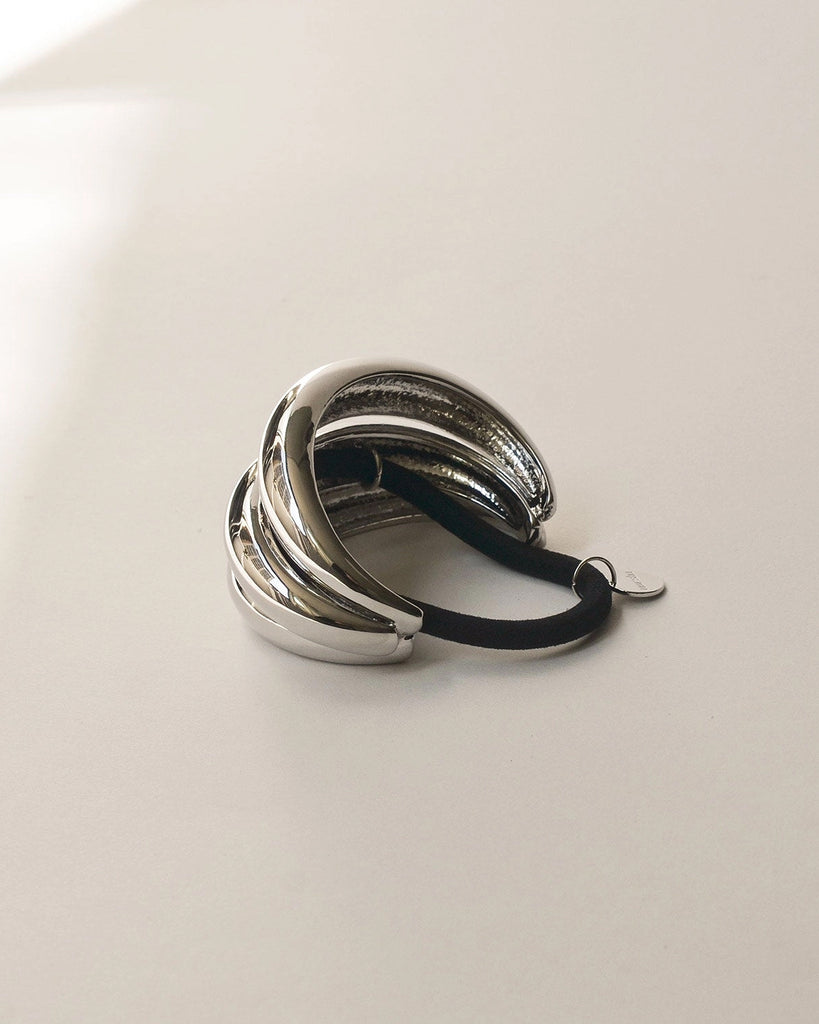 Silver Triple Arch Metal Hair Tie