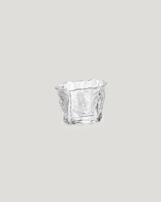 Square Wabi Sabi Glass Tea Cup