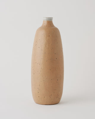 Vintage Light Brown Bottle Vase