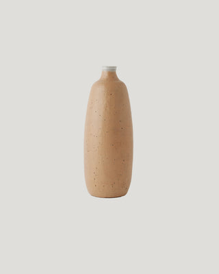 Vintage Light Brown Bottle Vase