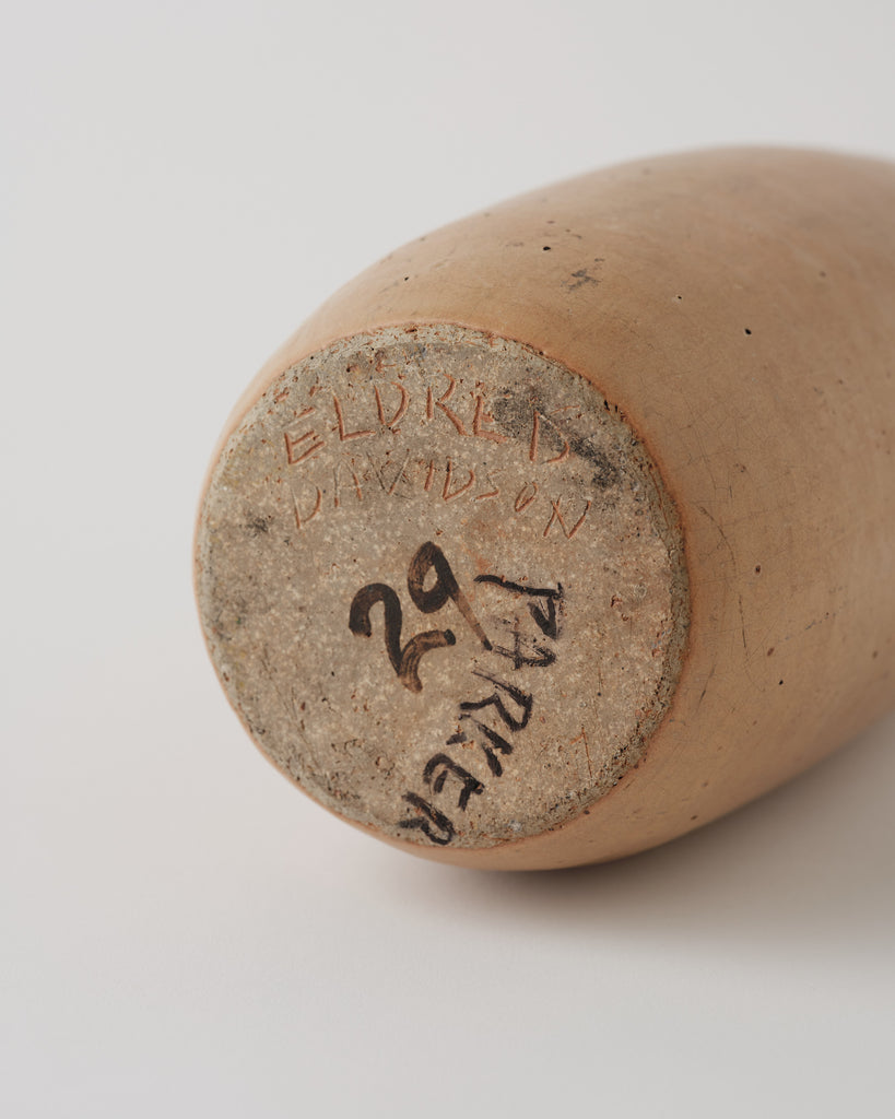 Vintage Light Brown Bottle Vase