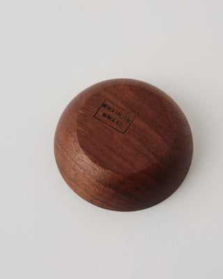 Teak Pinch Bowl Salt Cellars