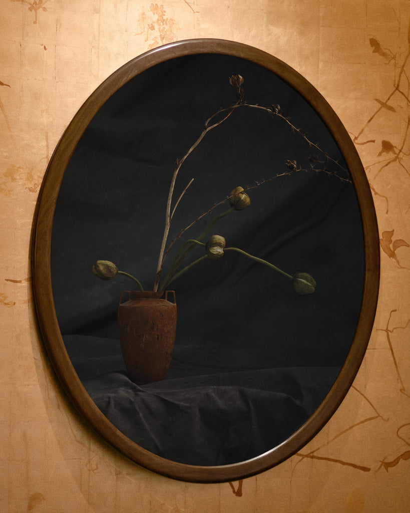 Oval Ikebana Still Life VI